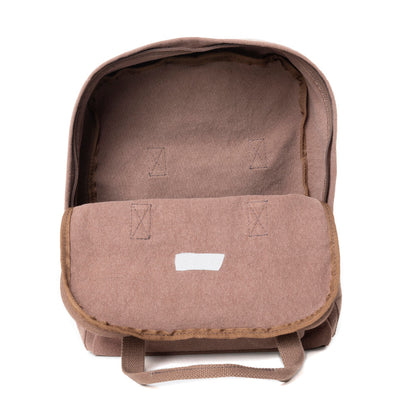 Pioneer Trek Canvas Backpack Bag in Brown