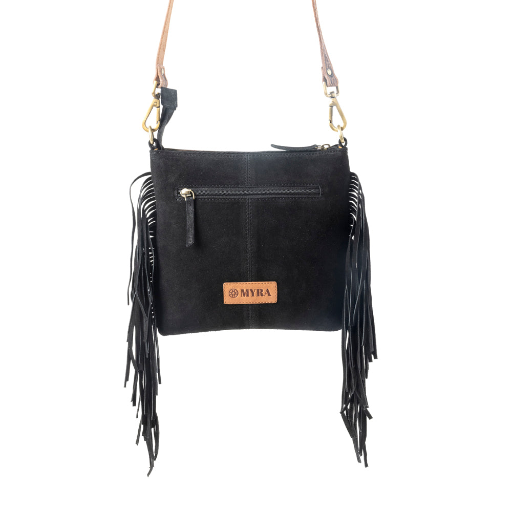 Sonora Charm Handtooled Bag in Black & White