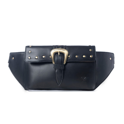 Yellowstone High Plains Studded Fanny Pack with Buckle in Ash