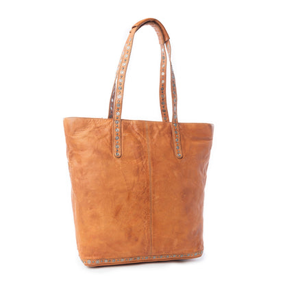 Myra Sierra Crest Leather Bag in Antique Gold