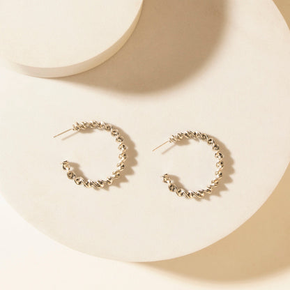 Myra Moonbeam Earrings Set in Silver Shine