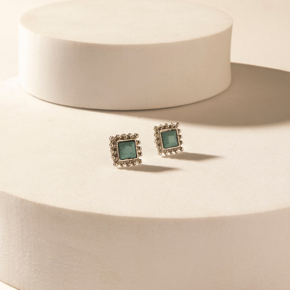 Myra Moonbeam Earrings Set in Silver Shine