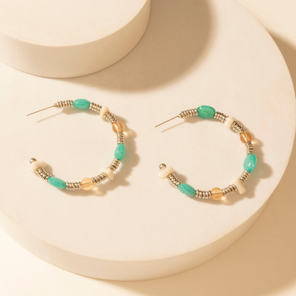 Myra Campfire Creek Beaded Earrings in Glass Ember