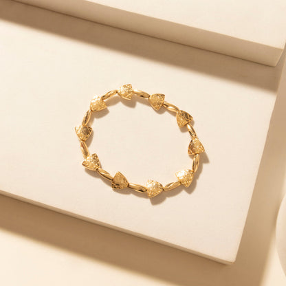 Myra Wildflower Sunshine Stack Bracelet in Carnival Pink