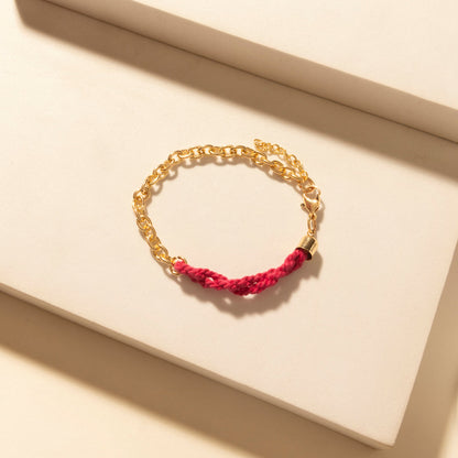 Myra Wildflower Sunshine Stack Bracelet in Carnival Pink