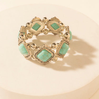 Myra Skystone Elastic Cuff in Creek Blue
