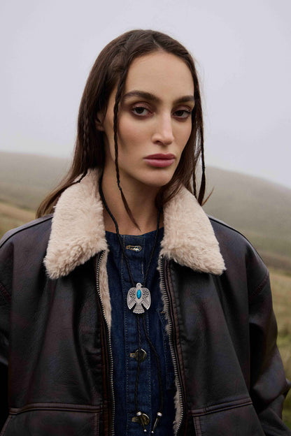 Myra Mystic Skies Bolo Tie in Mesa Turquoise