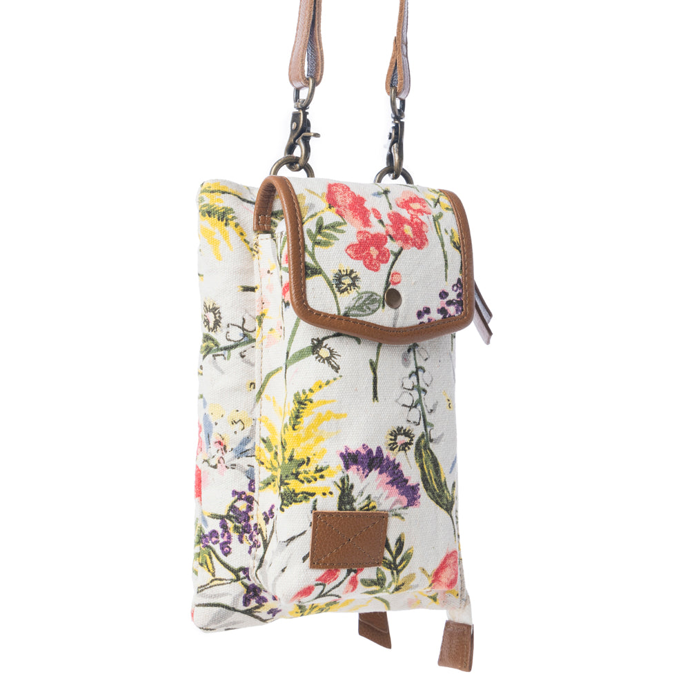 Myra FloralÃ©a Crossbody Bag with Phone Compartment in Orchid Glow