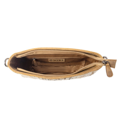 Myra Moonlace Range Woven Shoulder Bag in Mojave Beige