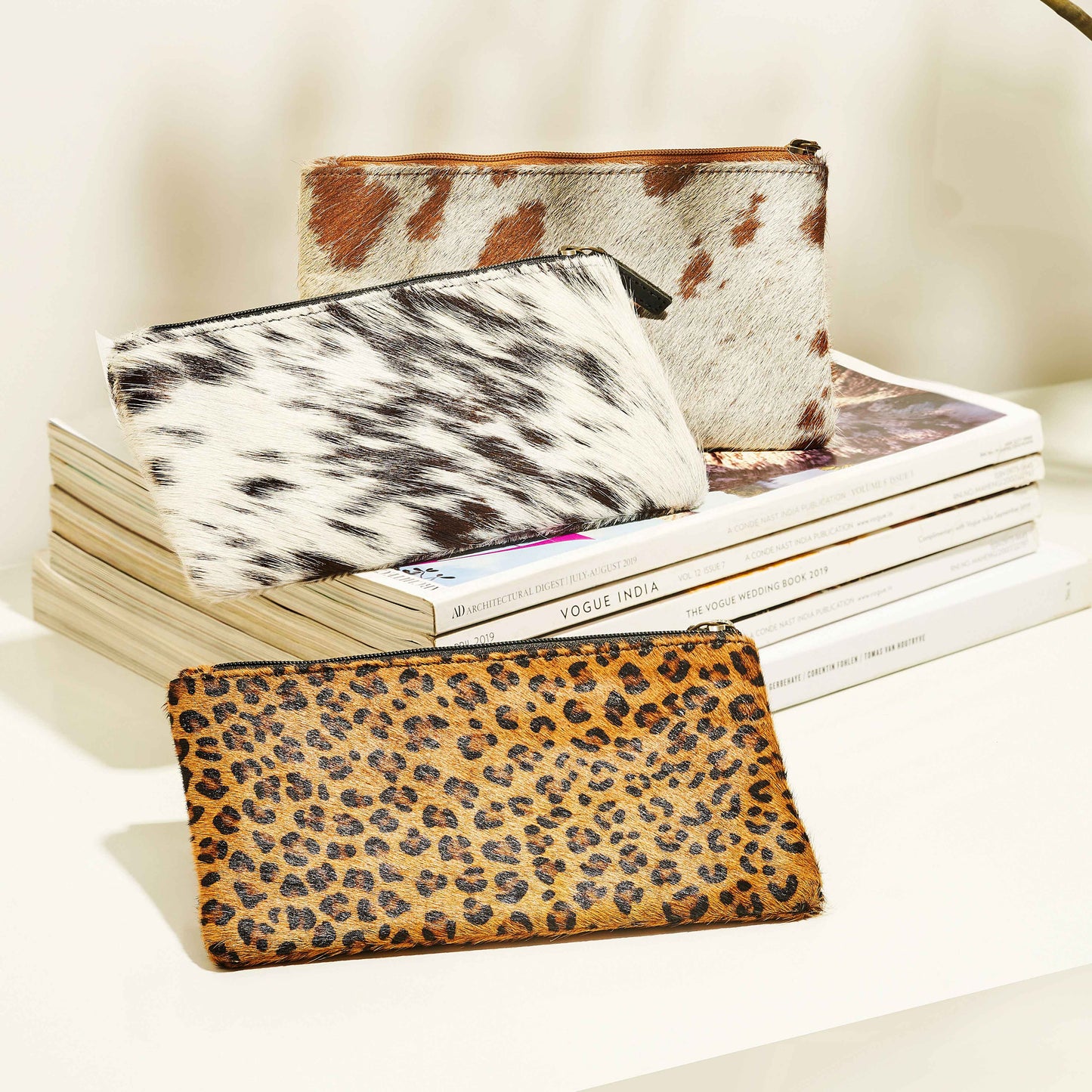 SMALL WONDER LEATHER AND HAIRON WALLET