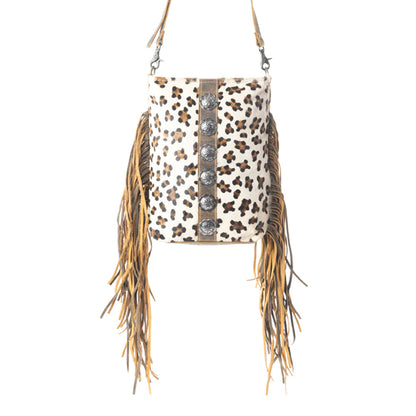 Ornamental  Leather & Hairon Bag