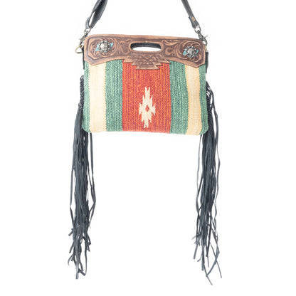Rubious  Hand-Tooled Bag
