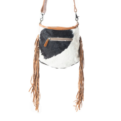 Brown Quilt   Hand-Tooled Bag