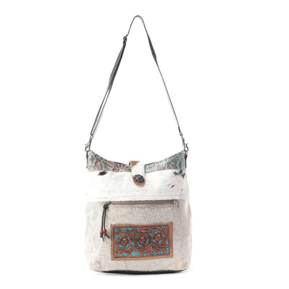 Rustic Tinge Hand-Tooled Bag