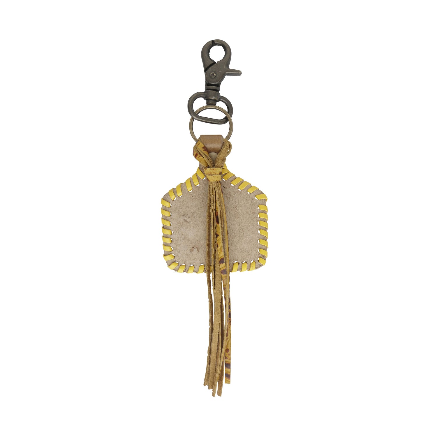 Stitched Yellow Key Fob