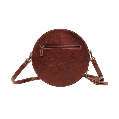 CRIMSON ORCHID ROUND BAG