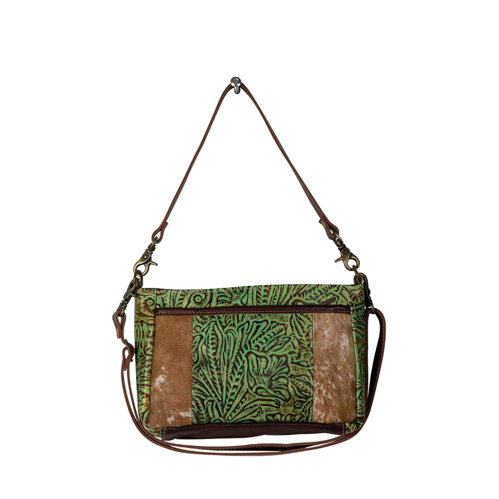 Blazing Bloom Leather & Hairon Bag