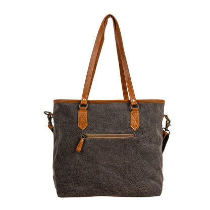 Bison Ridge Hair-On Hide Tote Bag