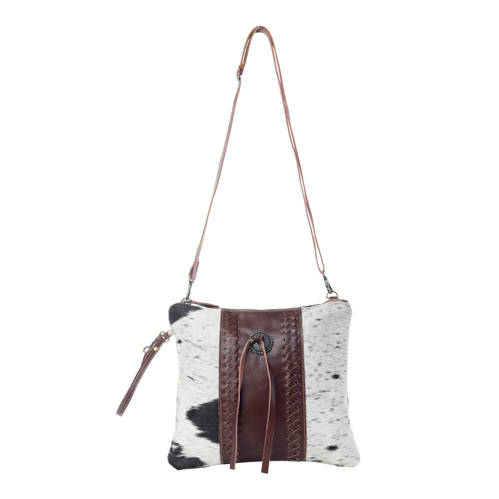 Rosalinda Cross Stitched Leather & Hairon Bag