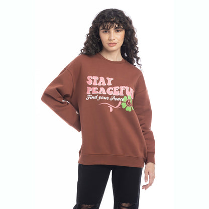 Stay Peaceful Oversized Sweatshirt