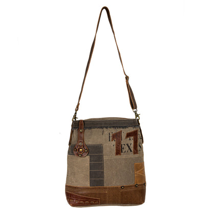 Vintage Traveler Patchwork Shoulder Bag