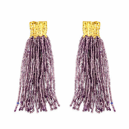 Heart's Passion Beaded Earrings