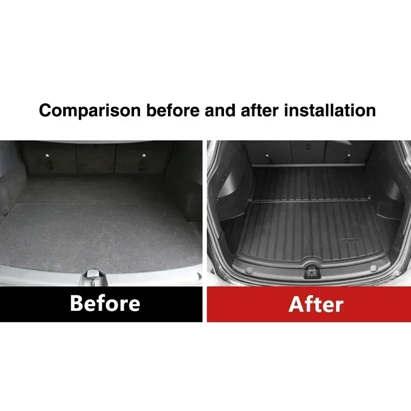 For Kia Pegas Soluto Sephia AB 2018-2023 Car Accessorie Auto EVA Material Trunk Mat Floor Tray Liner Cargo Boot Carpe Waterproof
