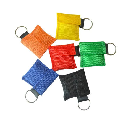 Compact CPR Face Shield Keychain | Portable First Aid Rescue Tool