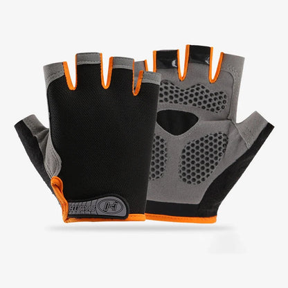Fingerless Gym Gloves for Men & Women - Anti-Slip Breathable Workout & Cycling Gloves