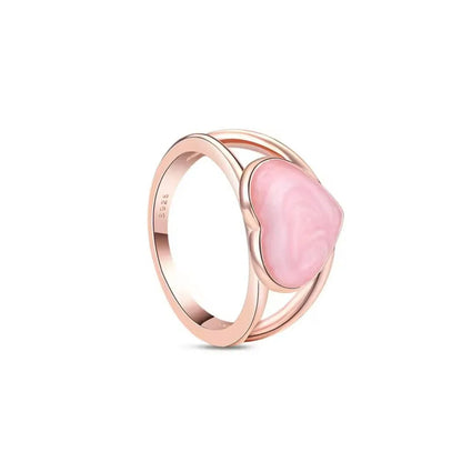 Sparkling Pink Bow Lotus Elephant Ring | Women's Wedding Banquet Jewelry Gift