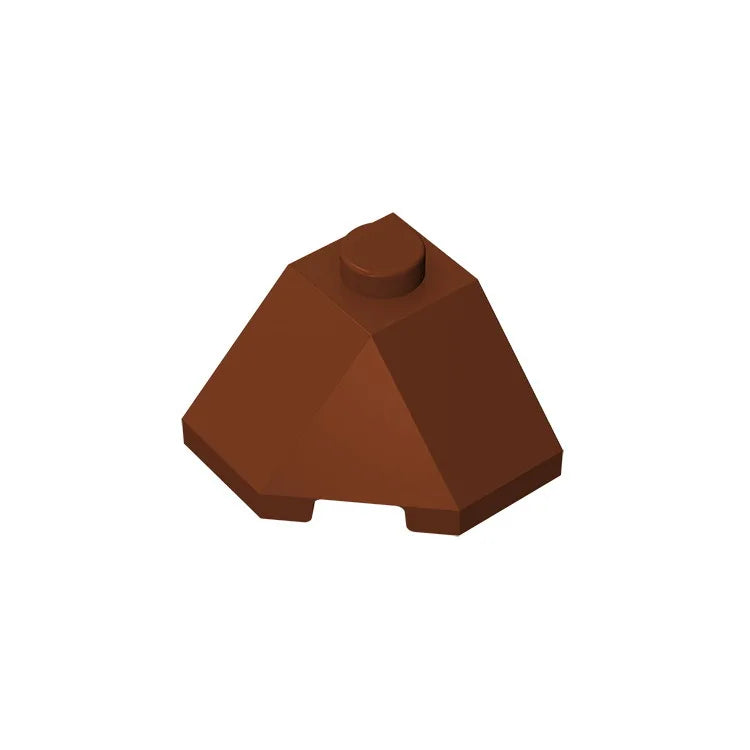 ROOF TILE 2x2x1 45 Degree Bottom | Compatible Building Block for Creative DIY