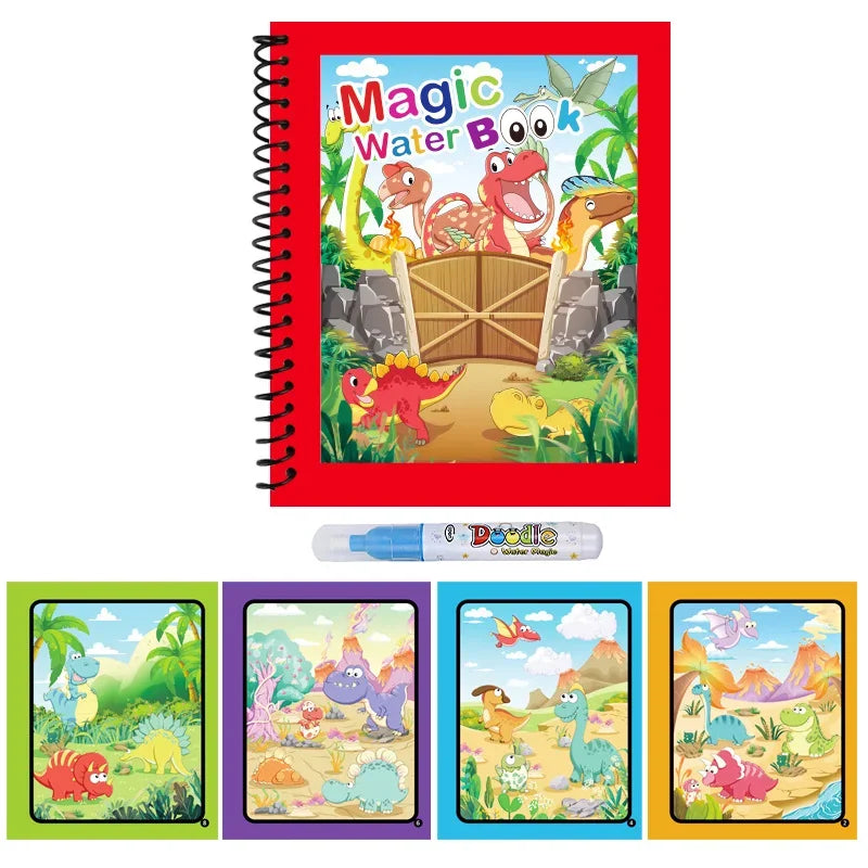 Reusable Water Drawing Book for Kids | Mess-Free Magic Coloring Pad
