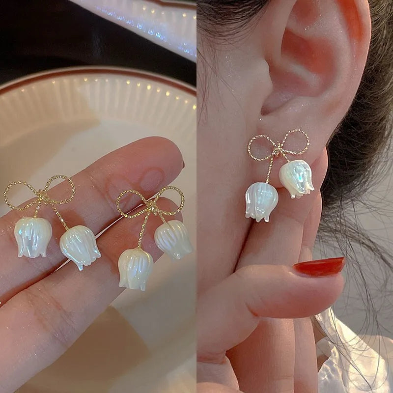 Korean Fashion Seven Star Zircon Earrings | Luxury Crystal Stars Stud Earrings