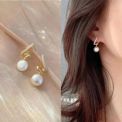 Korean Fashion Seven Star Zircon Earrings | Luxury Crystal Stars Stud Earrings