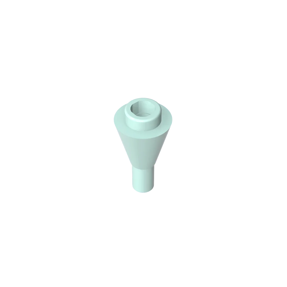 Gobricks GDS-1138 Cone 1 x 1 Inverted with Bar | Building Block for DIY Creations
