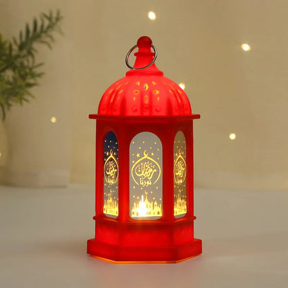 LED Star Moon Candlestick Light | Ramadan Decoration with Castle Wind Lamp