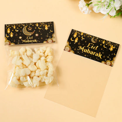 Eid Mubarak Treat Bag Topper Candy Bag Ramadan Decorations For Home 2025 Islamic Muslim Party Decor Ramadan Kareem EID Al Adha