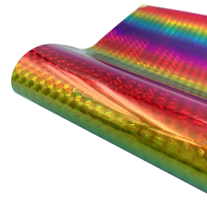 Rainbow Gradient Adhesive Craft Vinyl Sheet | Self-Adhesive Decal for DIY Crafts, Walls, Windows, Cars, Mugs, and Christmas Decorations