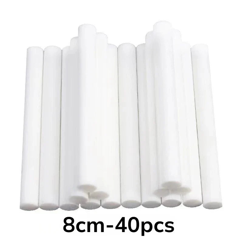 Filter Cotton Sticks for Humidifier | Replacement Wicks for USB Diffusers