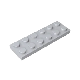 Plate 2 x 6 Building Block | Compatible Building Brick for DIY Creations
