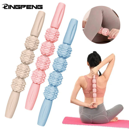 Muscle Roller Stick Handheld Fascia Tool, Body Roller for Muscles Deep Tissue, Massage Stick Roller for Shin Splints, Back,Thigh