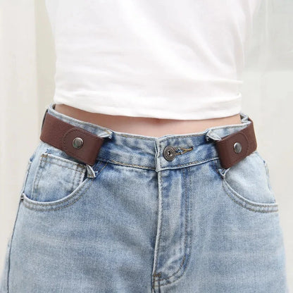 Elastic No-Show Belt | Stretch Woven Waistband for Men and Women