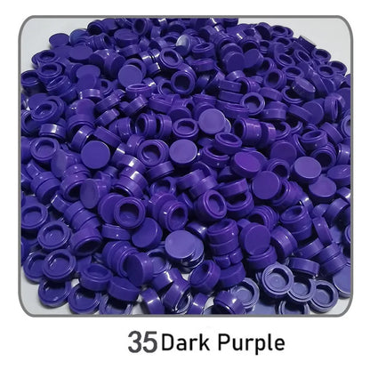 1000Pcs Tile 1x1 Round Building Blocks | 52 Color DIY Educational Creative Toy Set