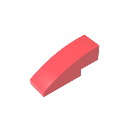 Gobricks GDS-657 Slope, Curved 3 x 1 | Compatible Building Block for Creative Construction