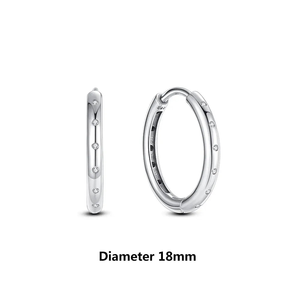 925 Sterling Silver Earrings | Women's Trendy Stud and Hoop Jewelry with Cubic Zirconia
