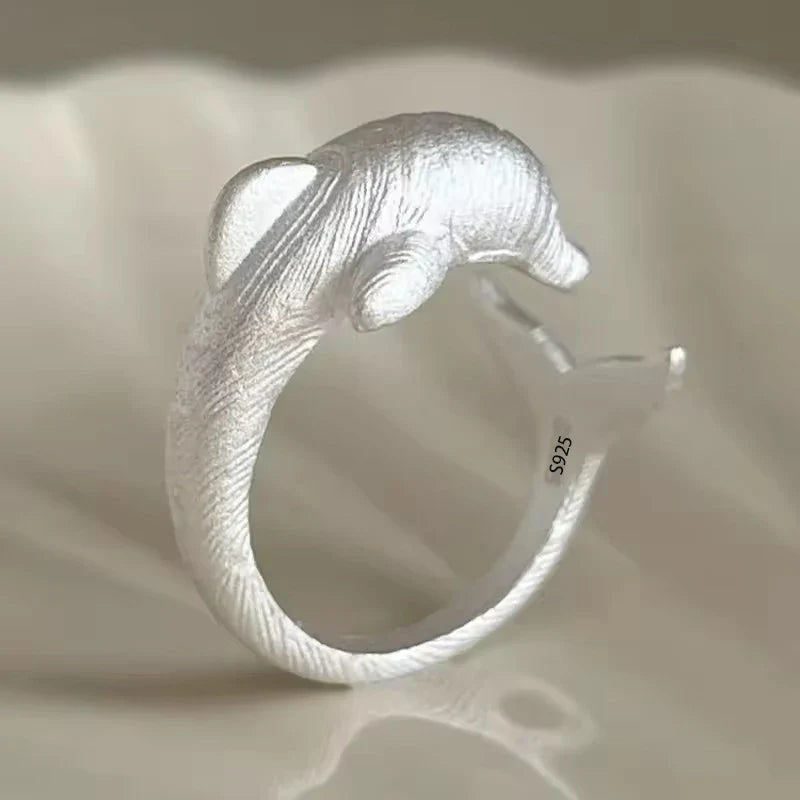 VENTFILLE 925 Sterling Silver Flower Lace Ring | Korean Fashion Adjustable CZ Ring