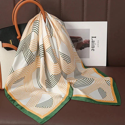 Luxury Satin Silk Square Scarf – Shawl, Hijab & Fashion Wrap 2023