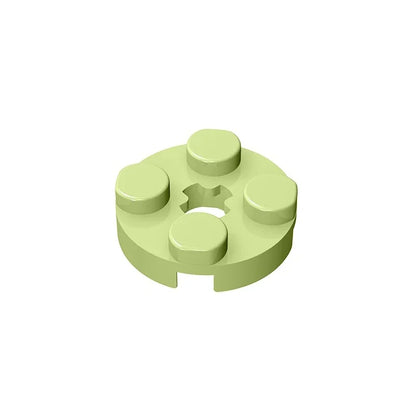 Gobricks GDS-609 PLATE 2X2 ROUND | Compatible Building Blocks for DIY Educational Models