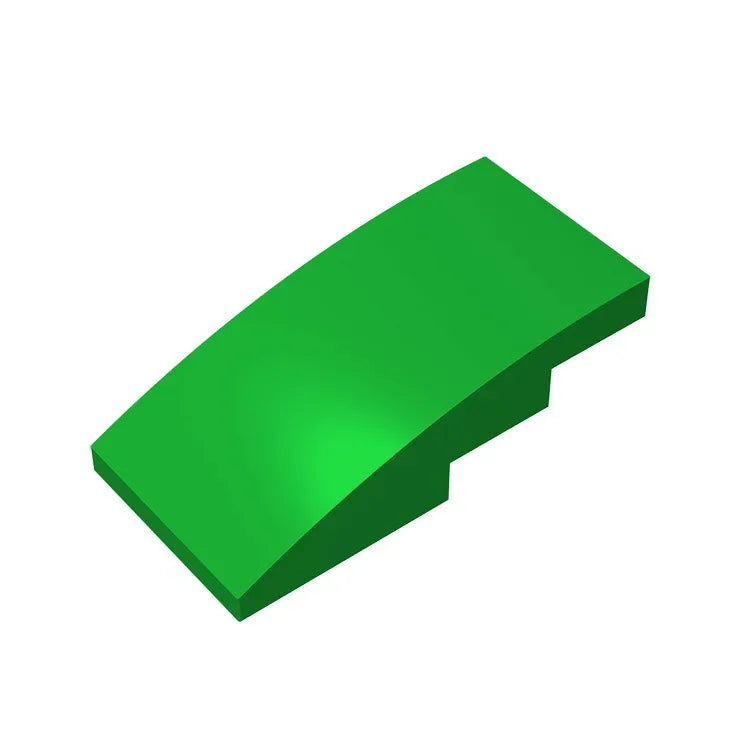 Slope, Curved 4 x 2 Building Block (Gobricks GDS-660) | Compatible with Lego 93606 Parts for DIY