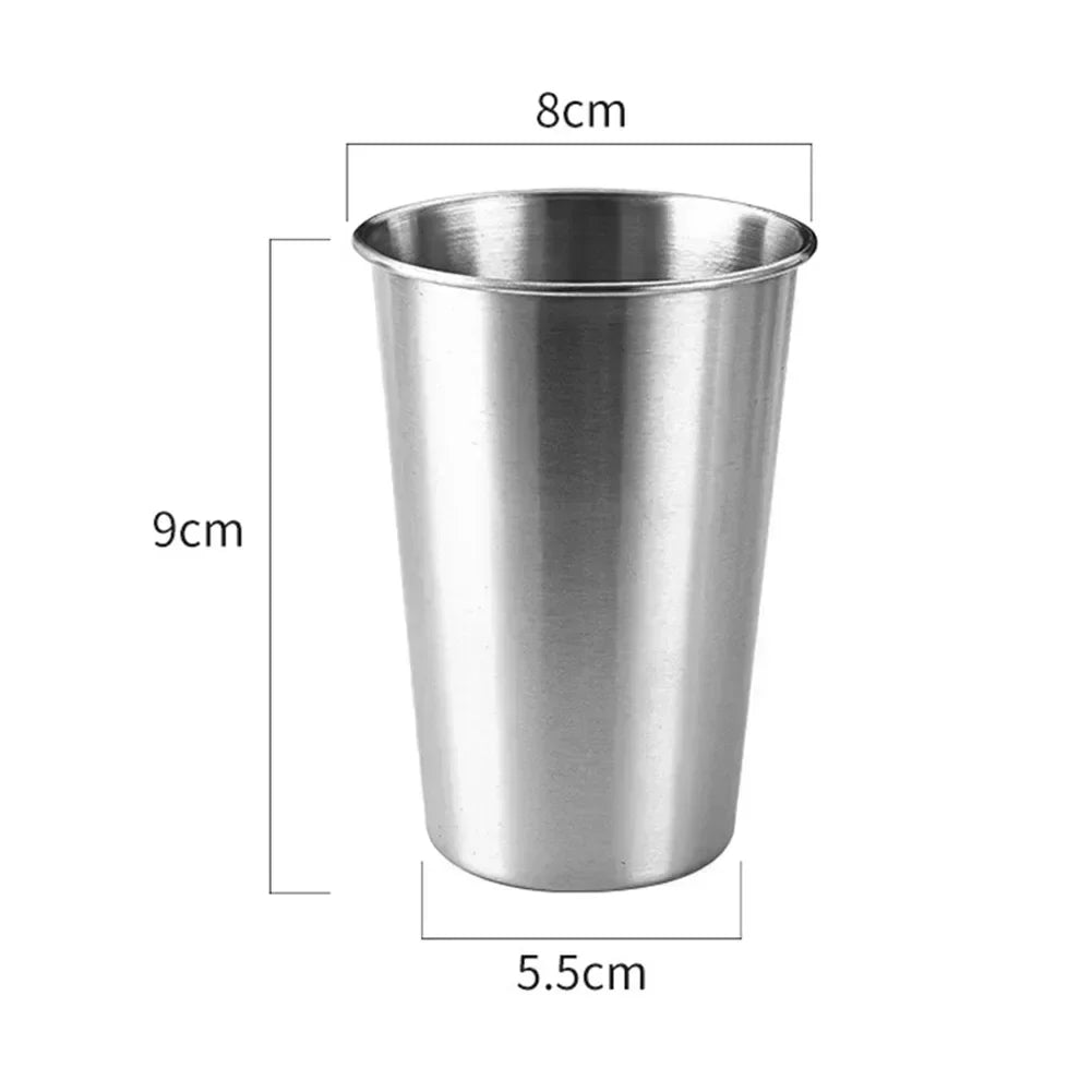 Stainless Steel Beer Cup Set | Durable Mugs for Camping, Coffee, and Whiskey